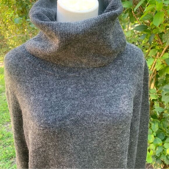 Vero moda Blakely Wool M Women’s Melange Cowl Neck Sweater side Zip Alpa… - Picture 12 of 16